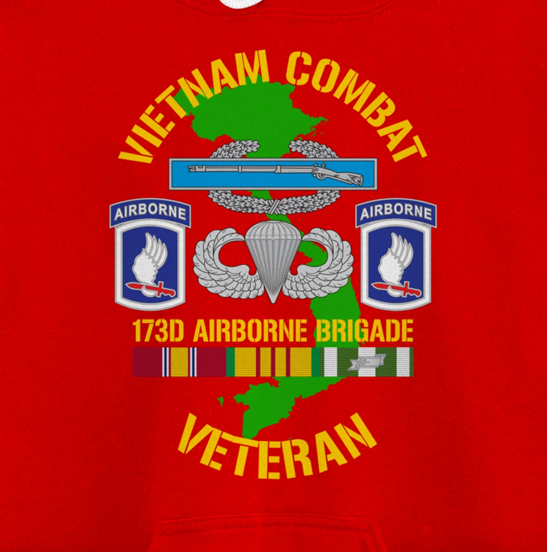173rd Airborne Brigade - Vietnam Combat Veteran Pullover Hoodie