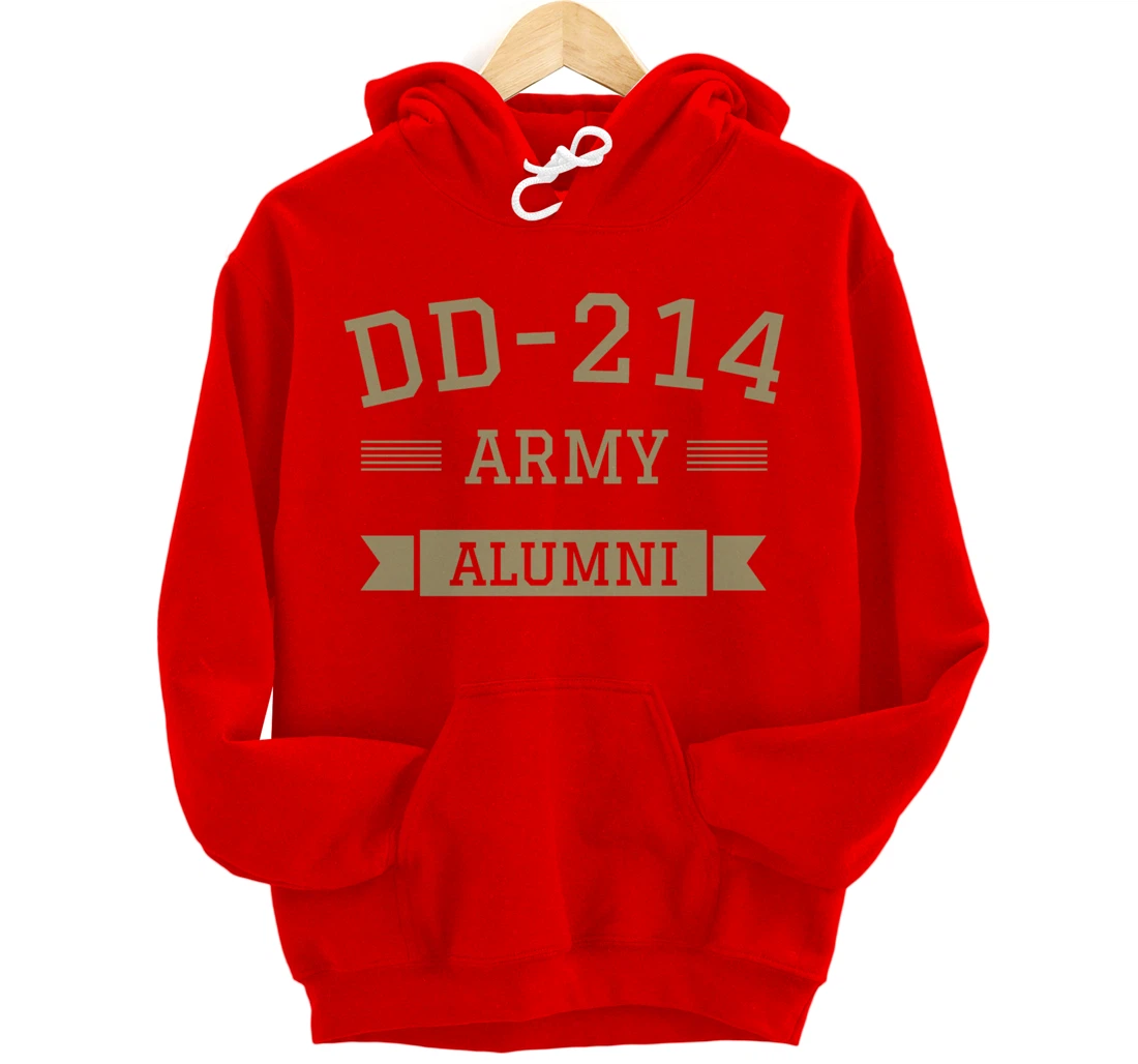 DD-214 US Army Alumni Military Veteran Retirement Gift Pullover Hoodie