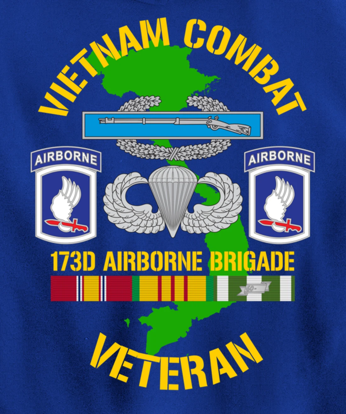 173rd Airborne Brigade - Vietnam Combat Veteran Pullover Hoodie