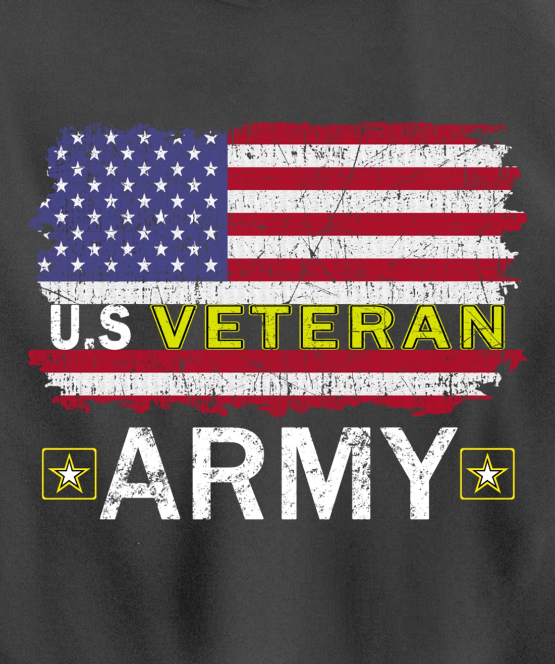Proud Army Veteran-US Veterans Day Shirt-US Army Veteran Pullover Hoodie