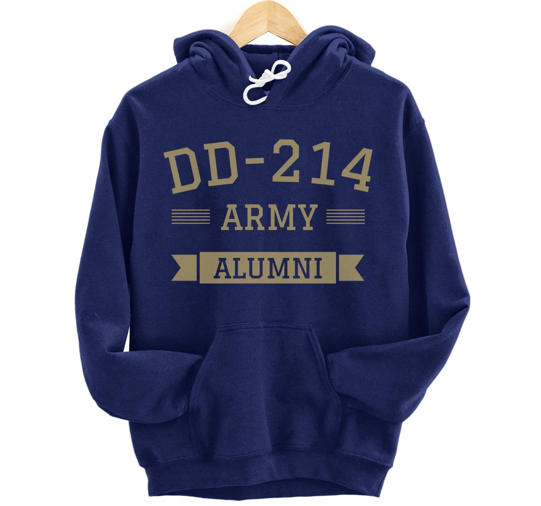 DD-214 US Army Alumni Military Veteran Retirement Gift Pullover Hoodie