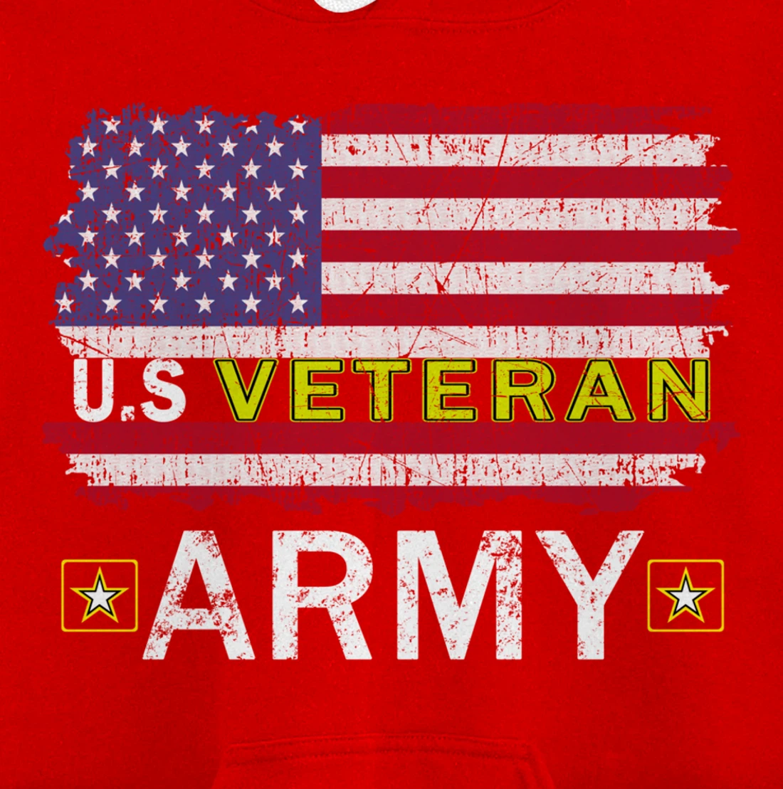 Proud Army Veteran-US Veterans Day Shirt-US Army Veteran Pullover Hoodie