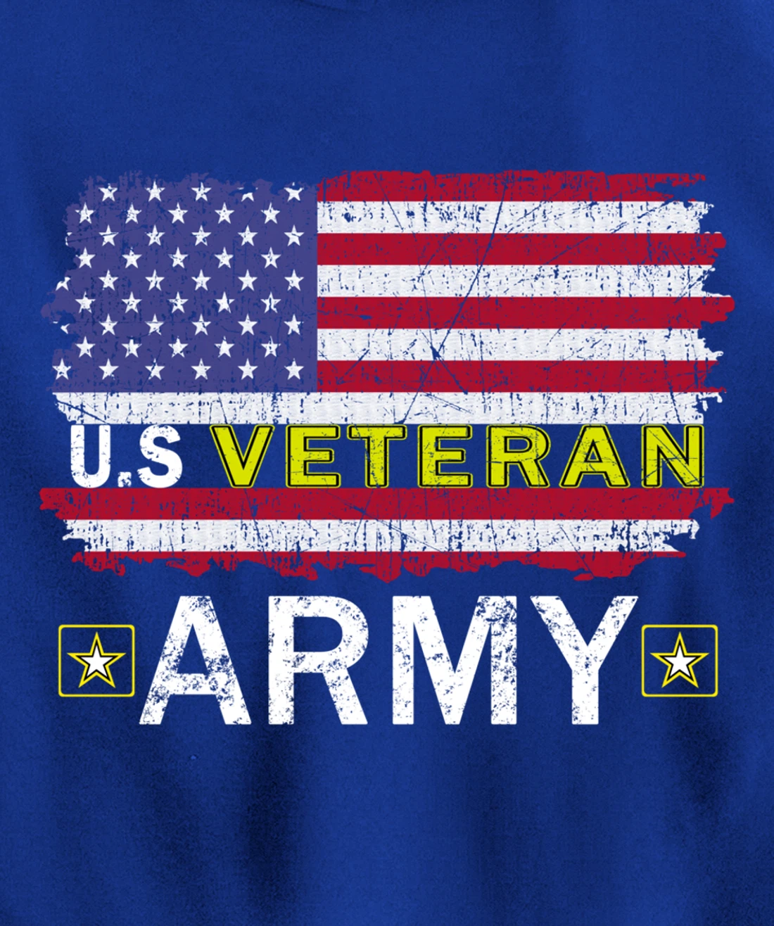 Proud Army Veteran-US Veterans Day Shirt-US Army Veteran Pullover Hoodie