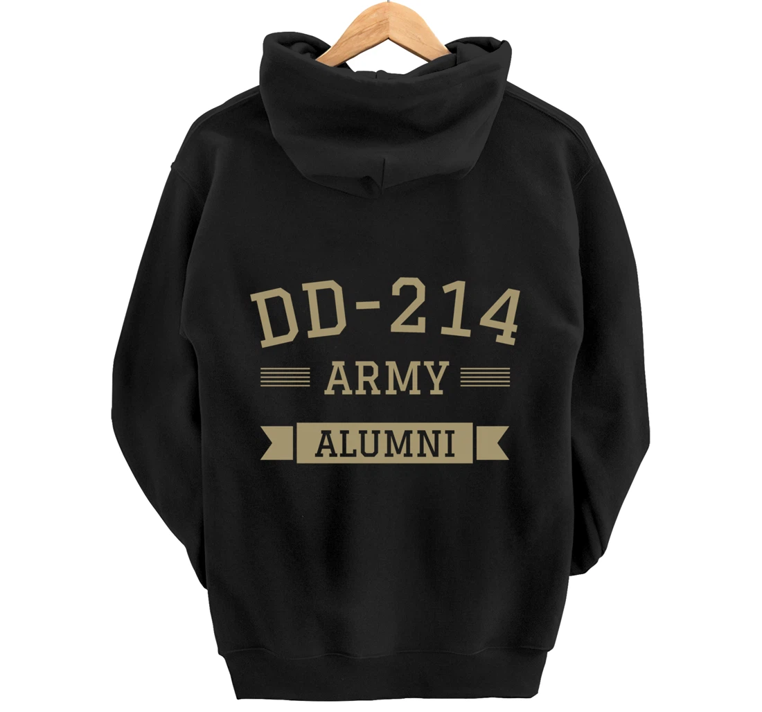 DD-214 US Army Alumni Military Veteran Retirement Gift Pullover Hoodie