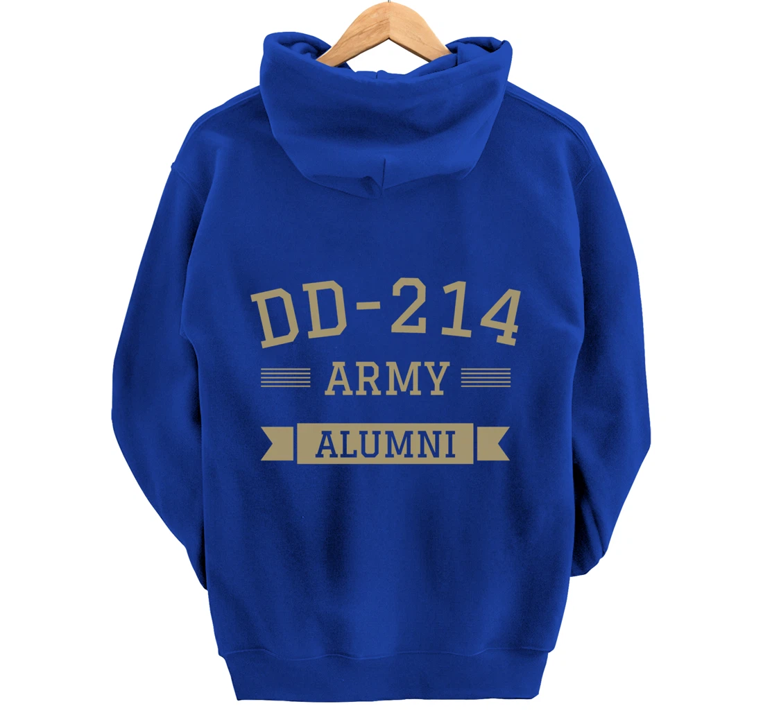 DD-214 US Army Alumni Military Veteran Retirement Gift Pullover Hoodie