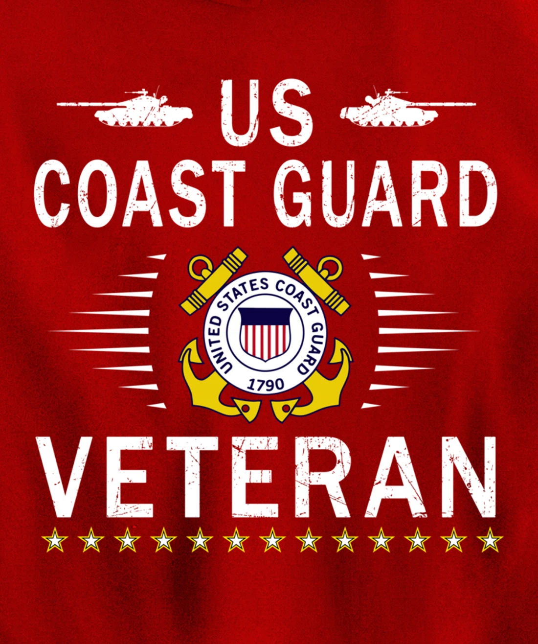 Coast Guard Veterans Day Shirt-US Coast Guard Veteran Pride Pullover Hoodie