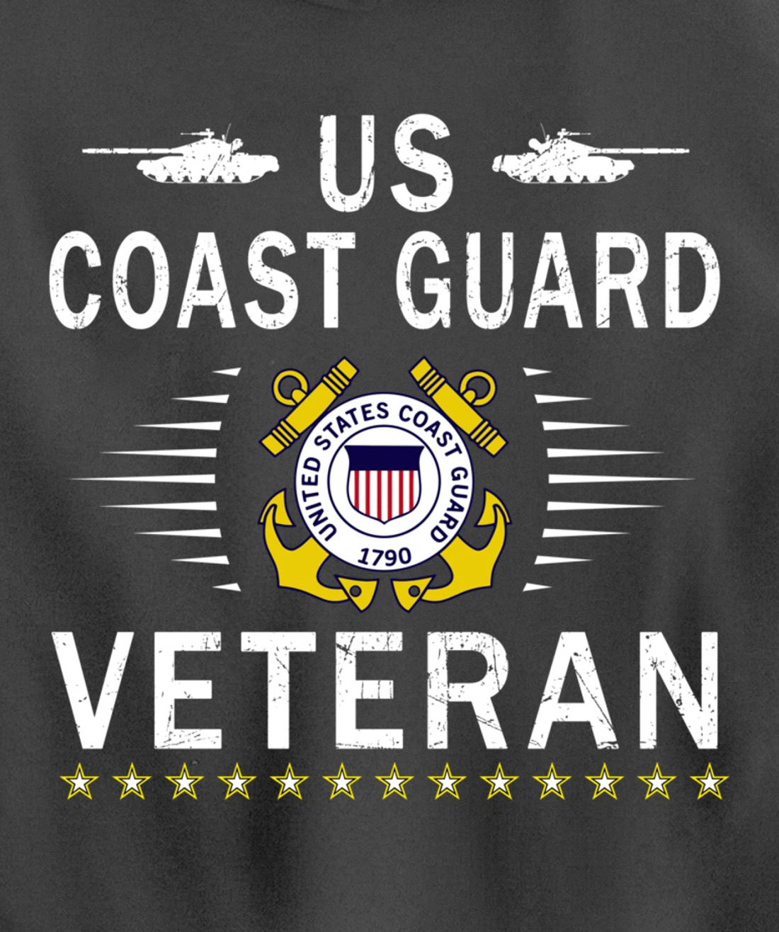 Coast Guard Veterans Day Shirt-US Coast Guard Veteran Pride Pullover Hoodie