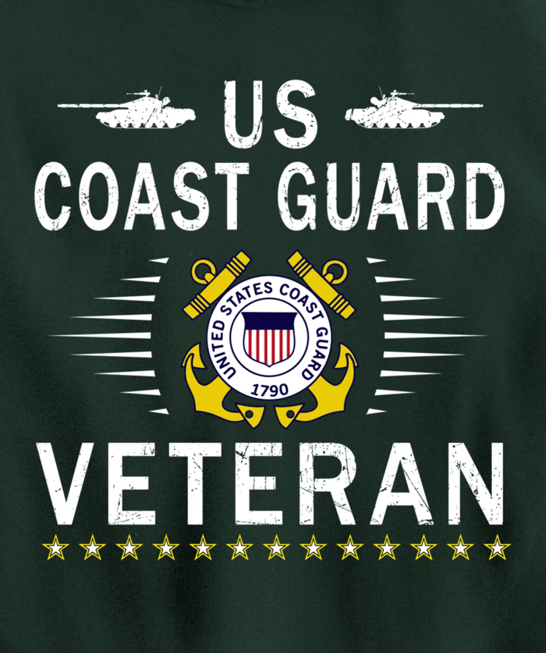 Coast Guard Veterans Day Shirt-US Coast Guard Veteran Pride Pullover Hoodie