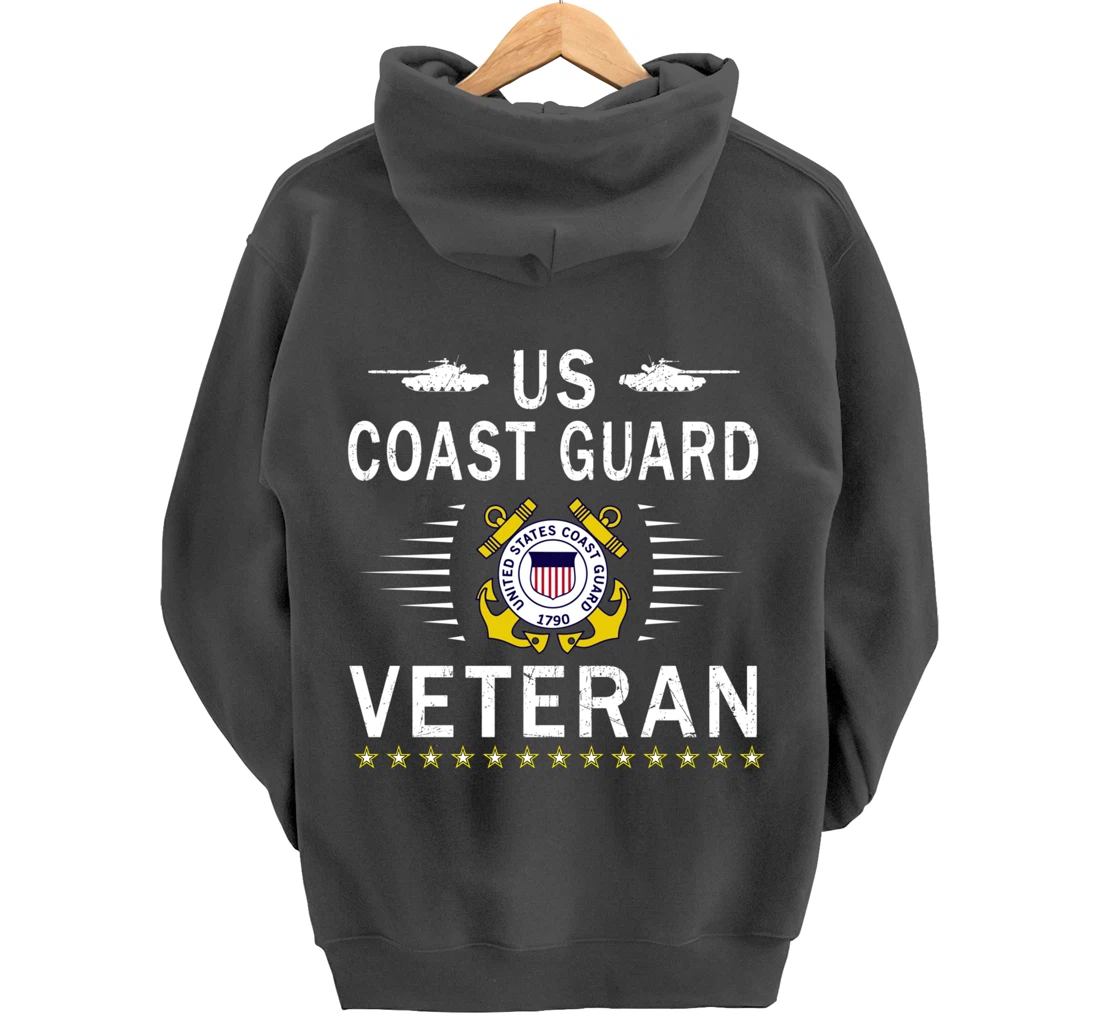 Coast Guard Veterans Day Shirt-US Coast Guard Veteran Pride Pullover Hoodie