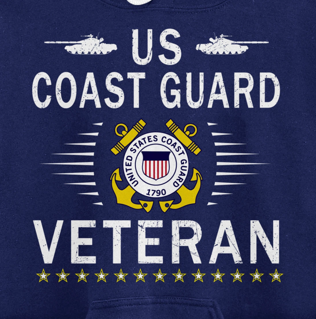 Coast Guard Veterans Day Shirt-US Coast Guard Veteran Pride Pullover Hoodie