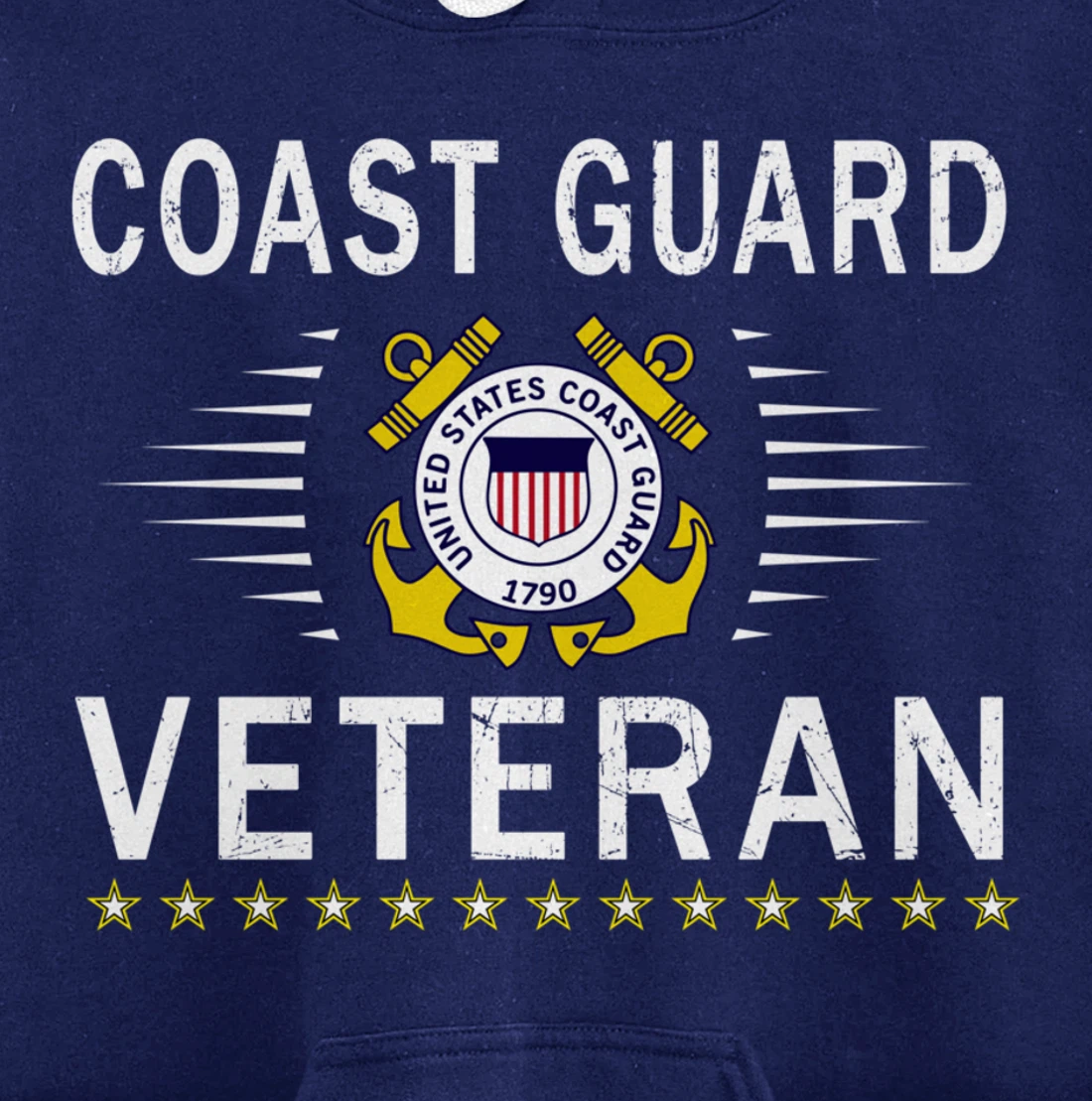 Coast Guard Veterans Day Shirt-US Coast Guard Veteran Pride Pullover Hoodie