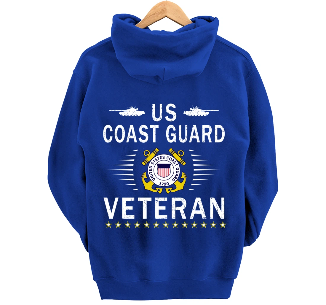 Coast Guard Veterans Day Shirt-US Coast Guard Veteran Pride Pullover Hoodie