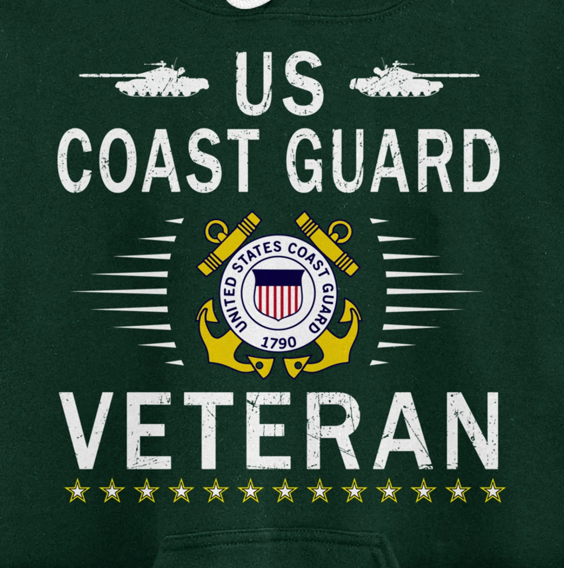 Coast Guard Veterans Day Shirt-US Coast Guard Veteran Pride Pullover Hoodie