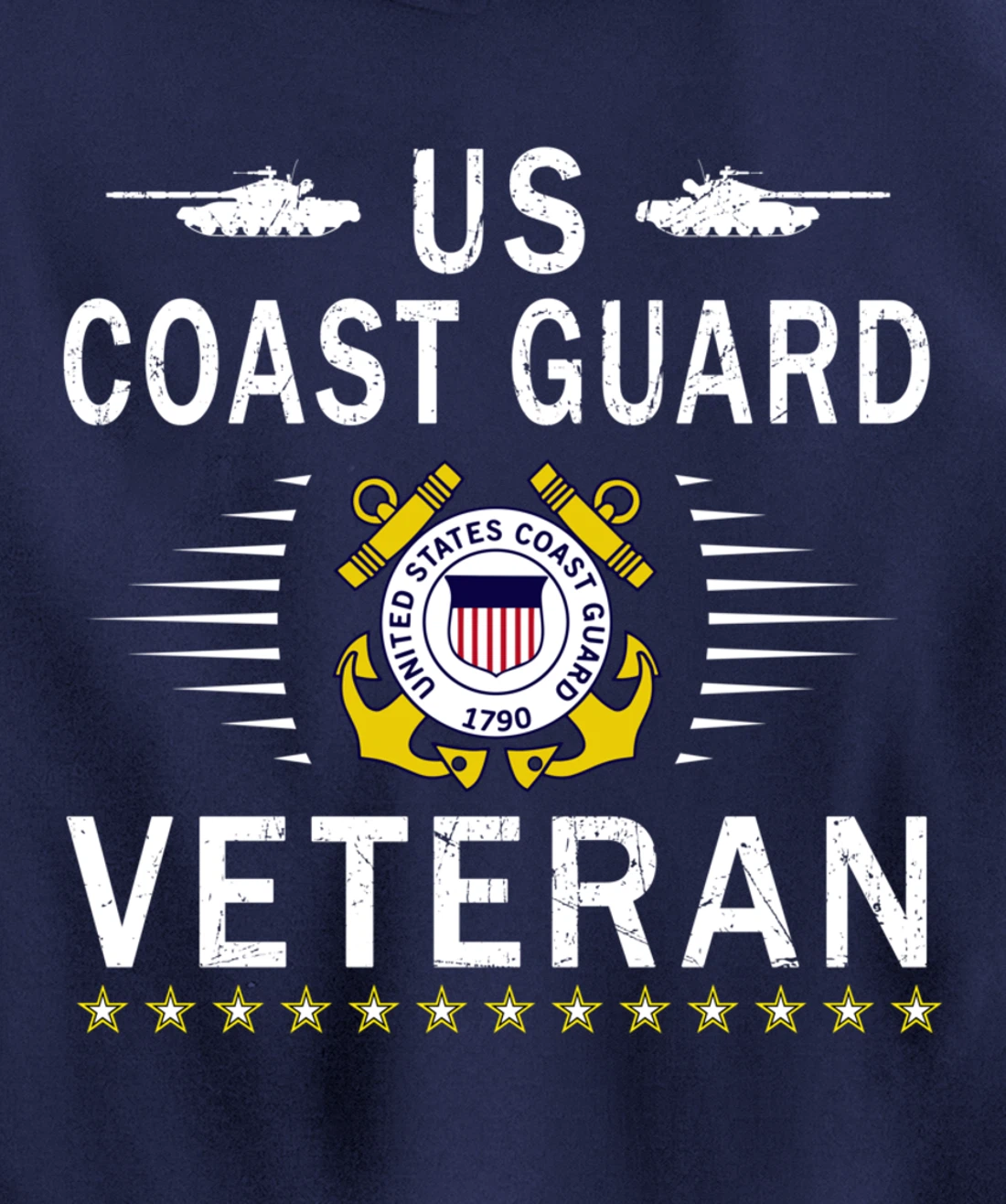 Coast Guard Veterans Day Shirt-US Coast Guard Veteran Pride Pullover Hoodie