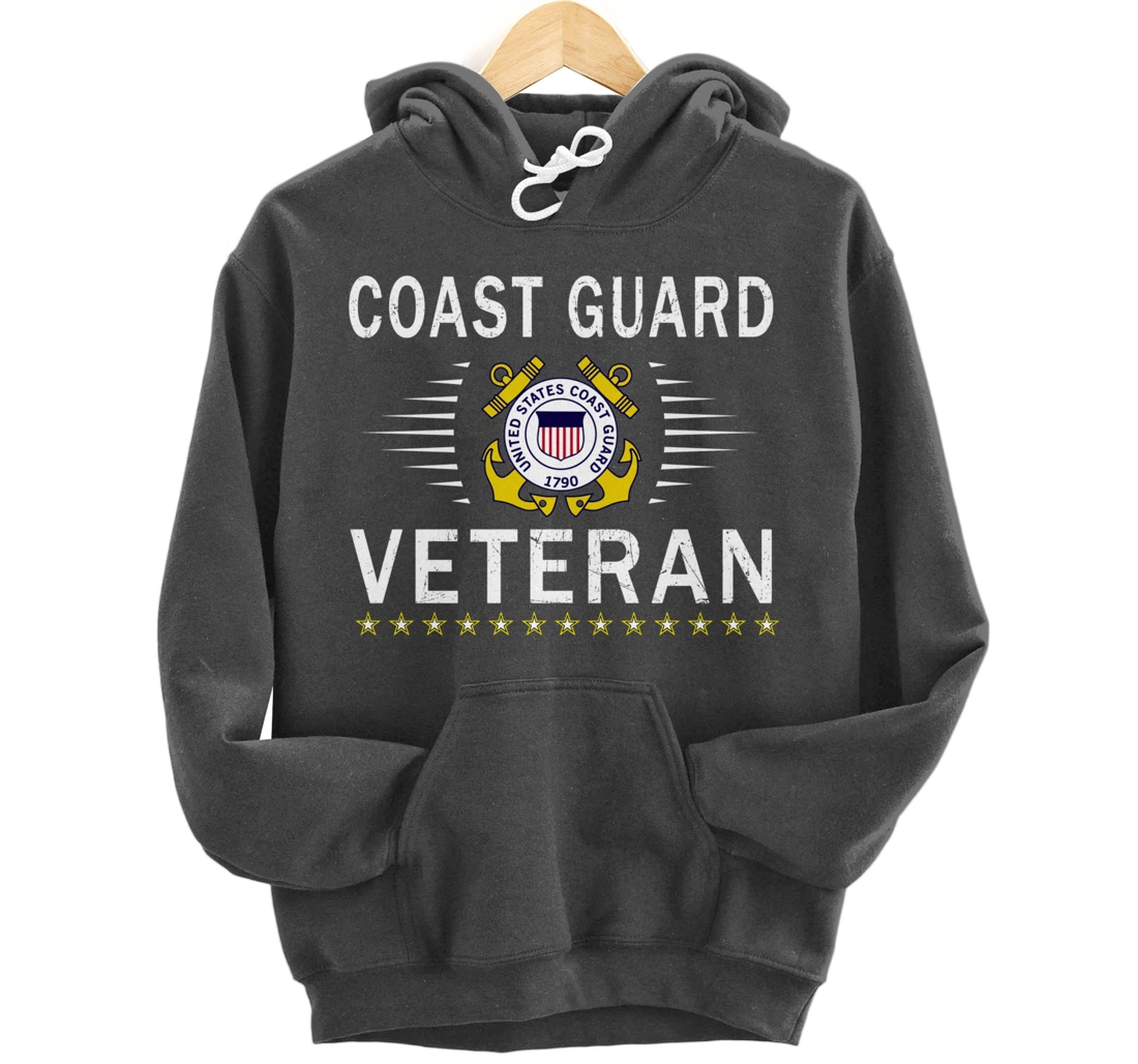 Coast Guard Veterans Day Shirt-US Coast Guard Veteran Pride Pullover Hoodie