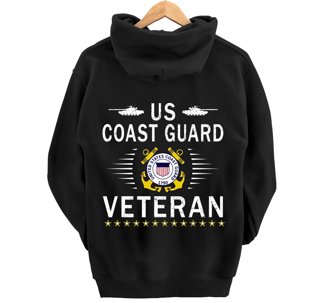 Coast Guard Veterans Day Shirt-US Coast Guard Veteran Pride Pullover Hoodie