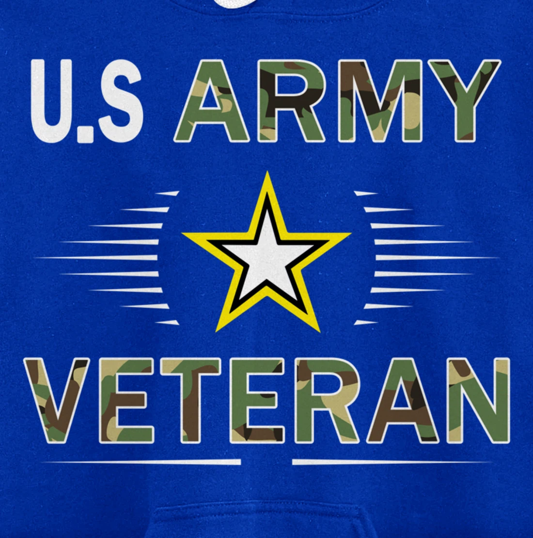 Proud Army Veteran-US Veterans Day Shirt-US Army Veteran Pullover Hoodie