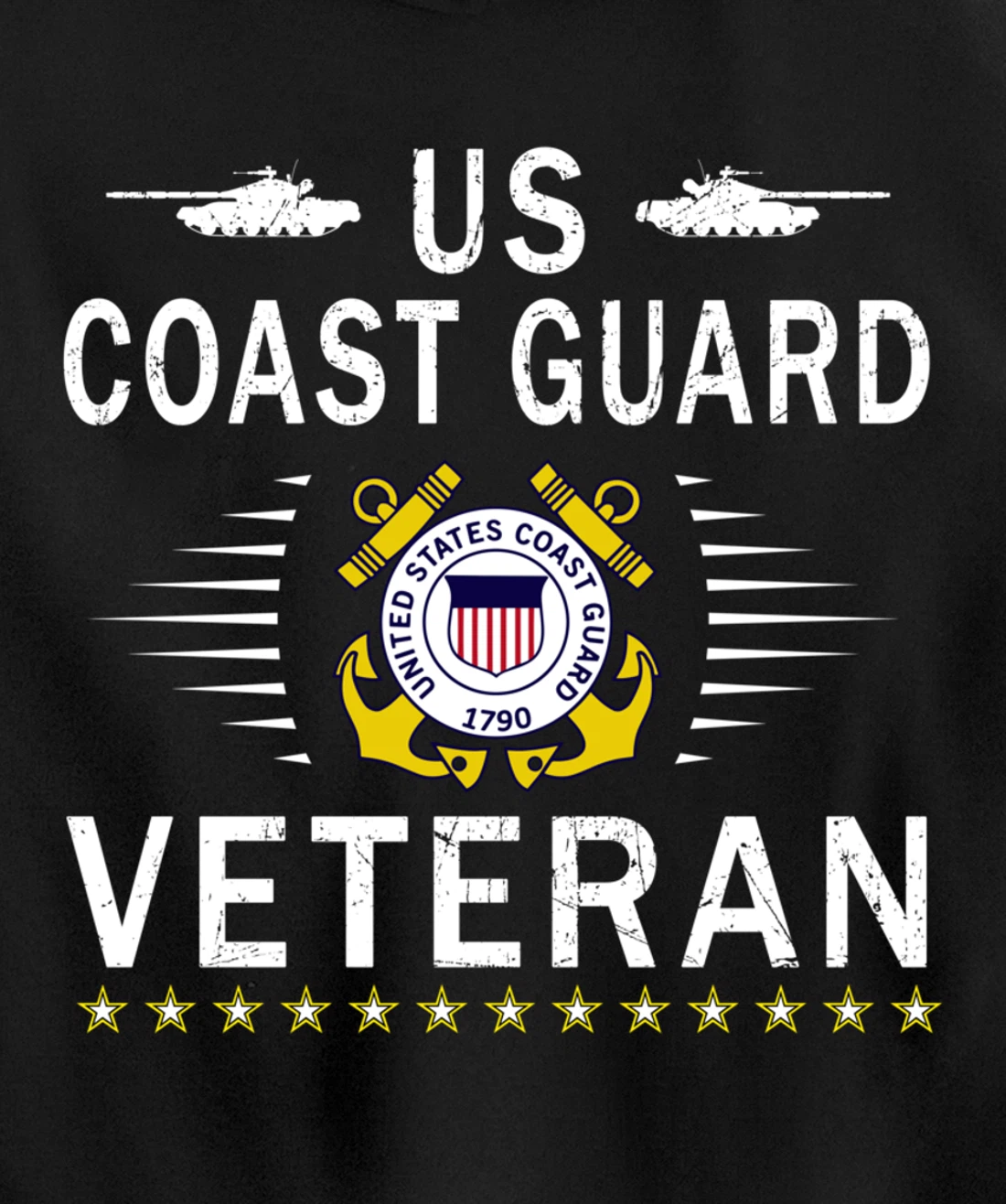 Coast Guard Veterans Day Shirt-US Coast Guard Veteran Pride Pullover Hoodie