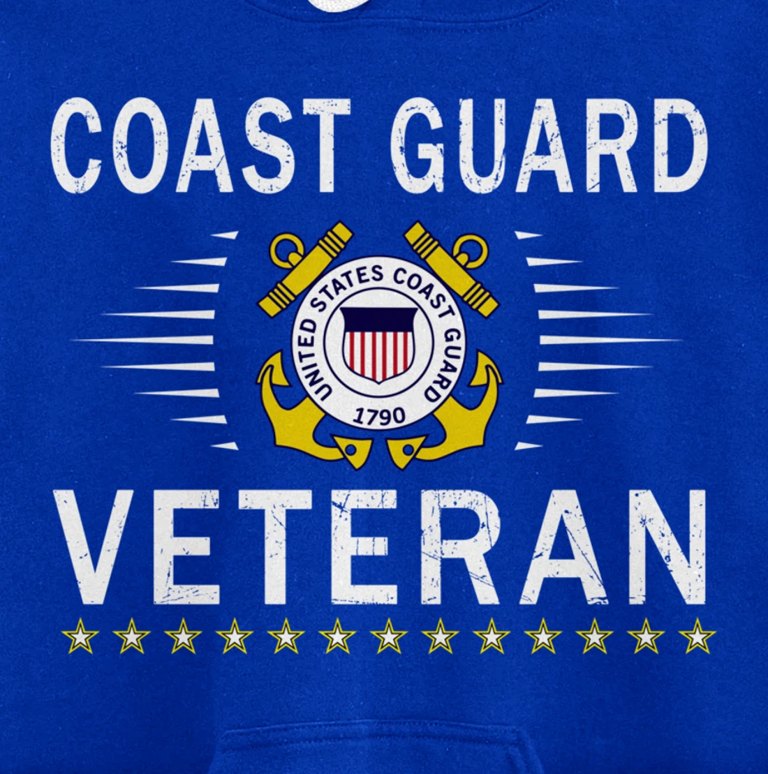 Coast Guard Veterans Day Shirt-US Coast Guard Veteran Pride Pullover Hoodie