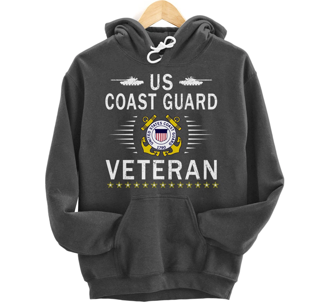 Coast Guard Veterans Day Shirt-US Coast Guard Veteran Pride Pullover Hoodie