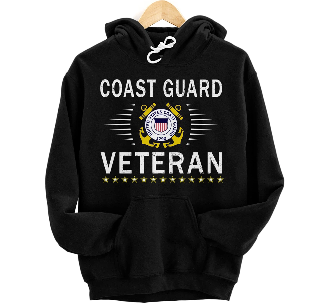 Coast Guard Veterans Day Shirt-US Coast Guard Veteran Pride Pullover Hoodie