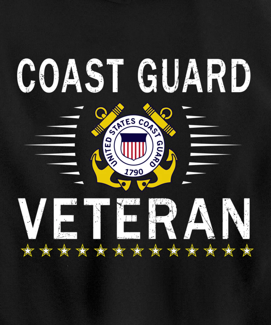 Coast Guard Veterans Day Shirt-US Coast Guard Veteran Pride Pullover Hoodie
