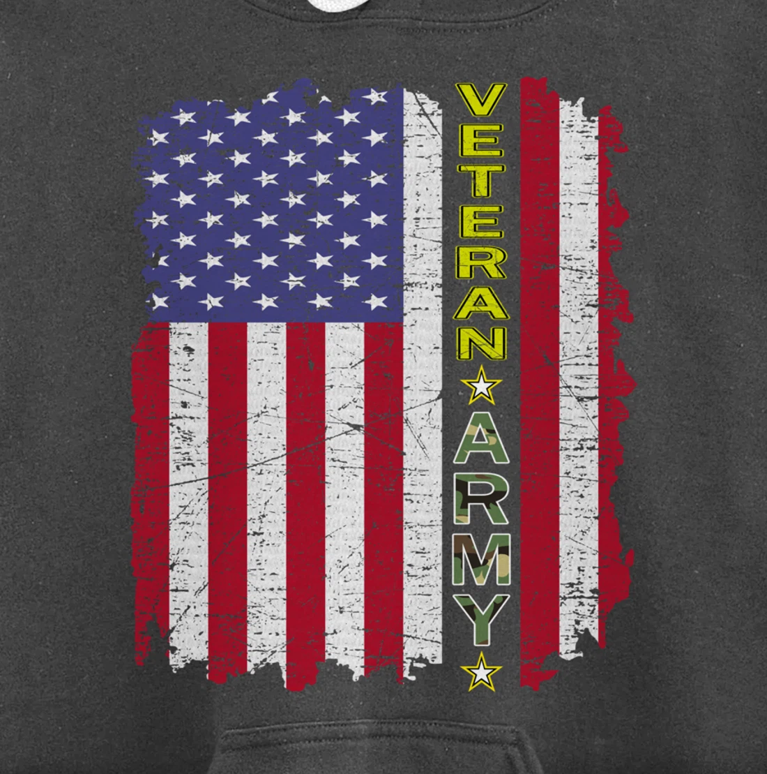 Proud Army Veteran-US Veterans Day Shirt-US Army Veteran Pullover Hoodie