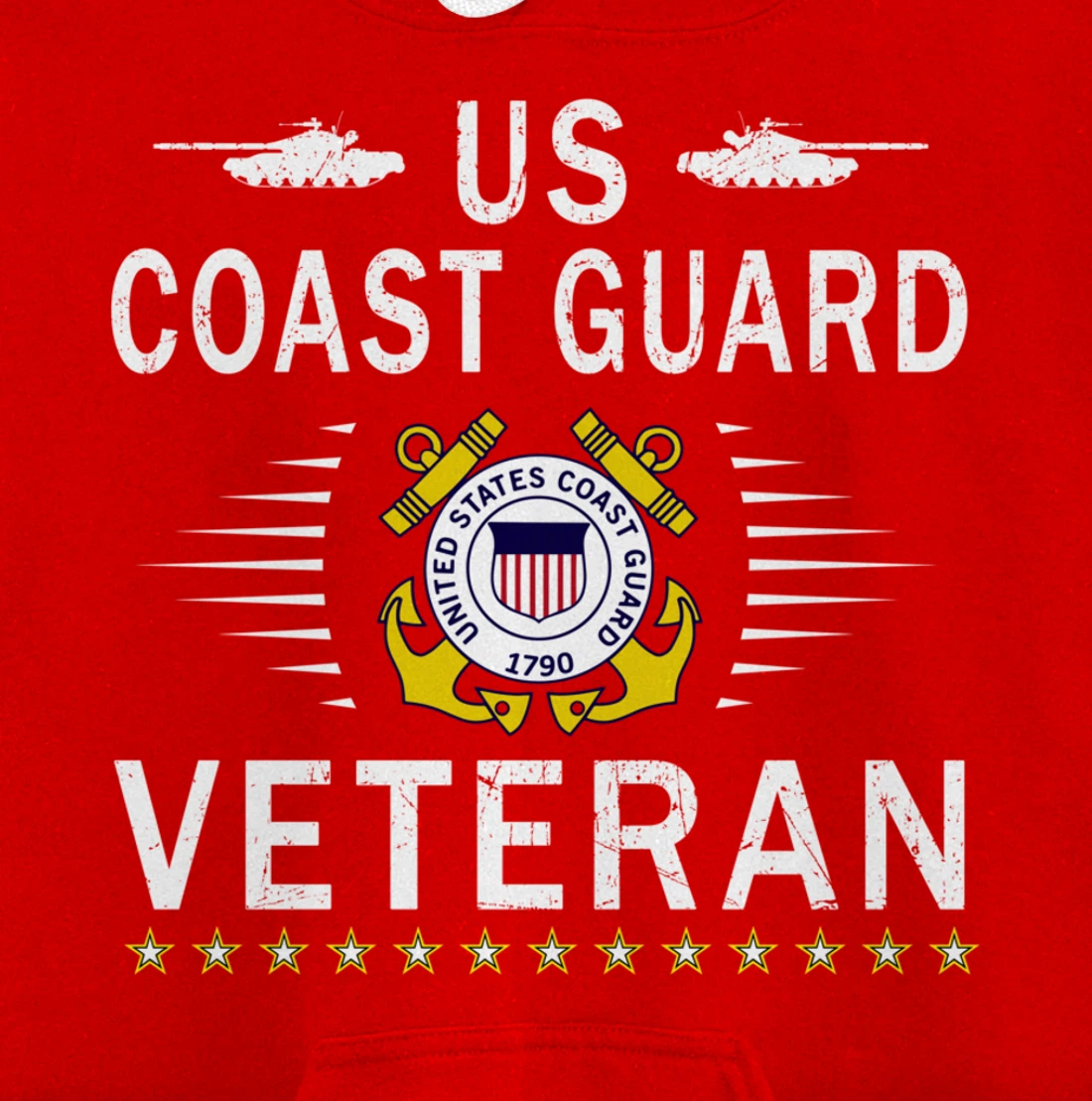 Coast Guard Veterans Day Shirt-US Coast Guard Veteran Pride Pullover Hoodie