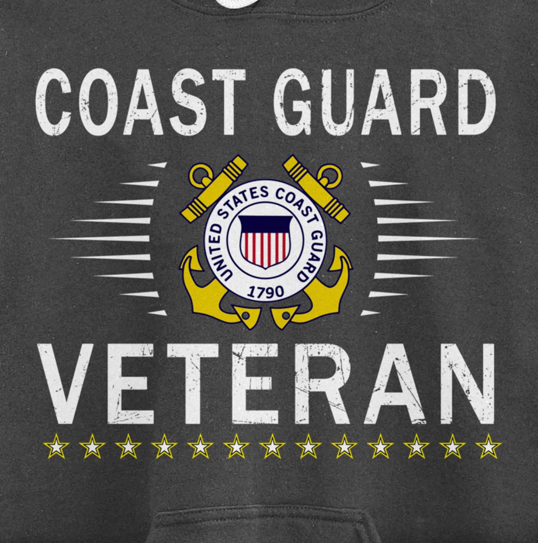 Coast Guard Veterans Day Shirt-US Coast Guard Veteran Pride Pullover Hoodie