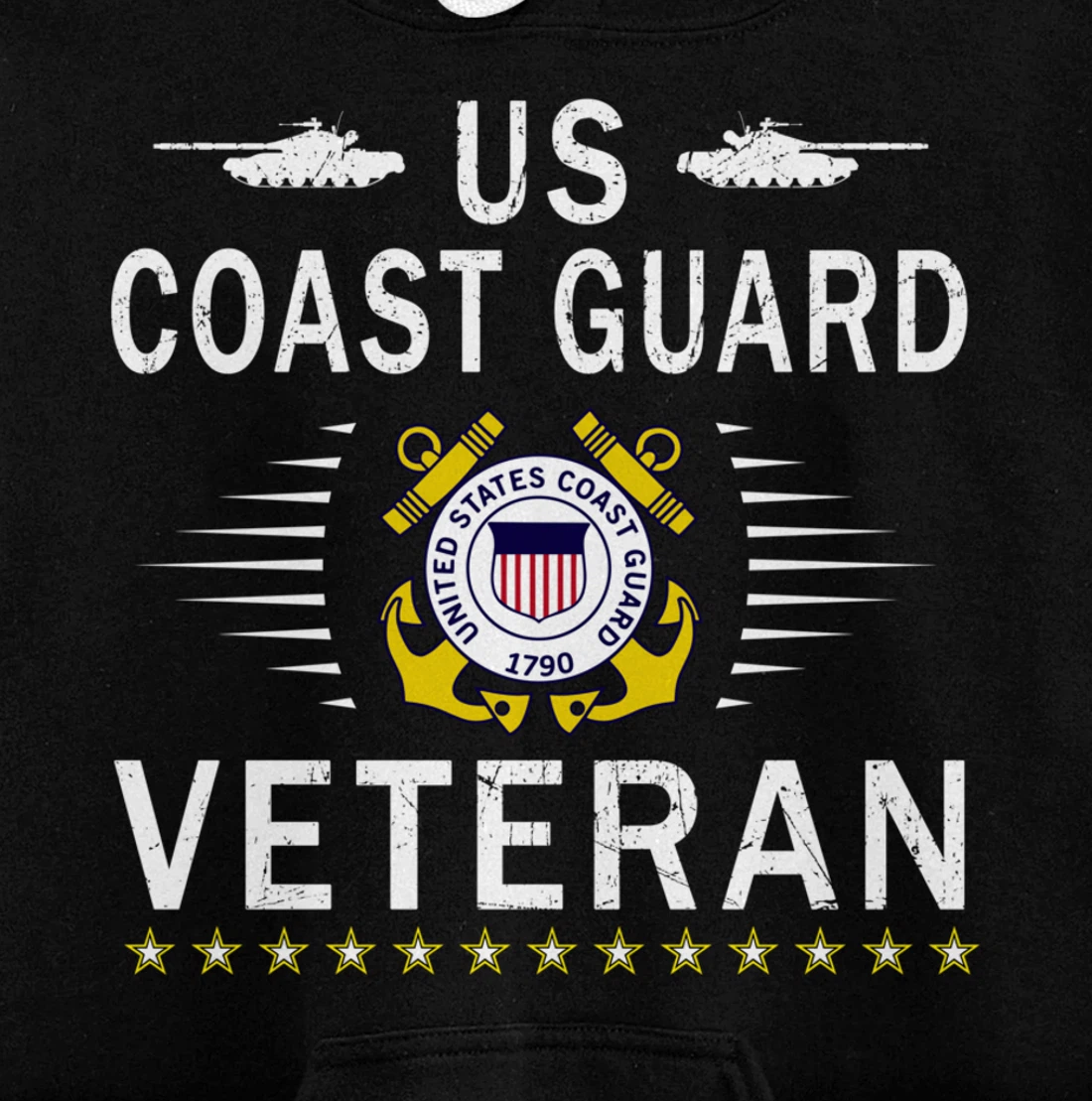 Coast Guard Veterans Day Shirt-US Coast Guard Veteran Pride Pullover Hoodie