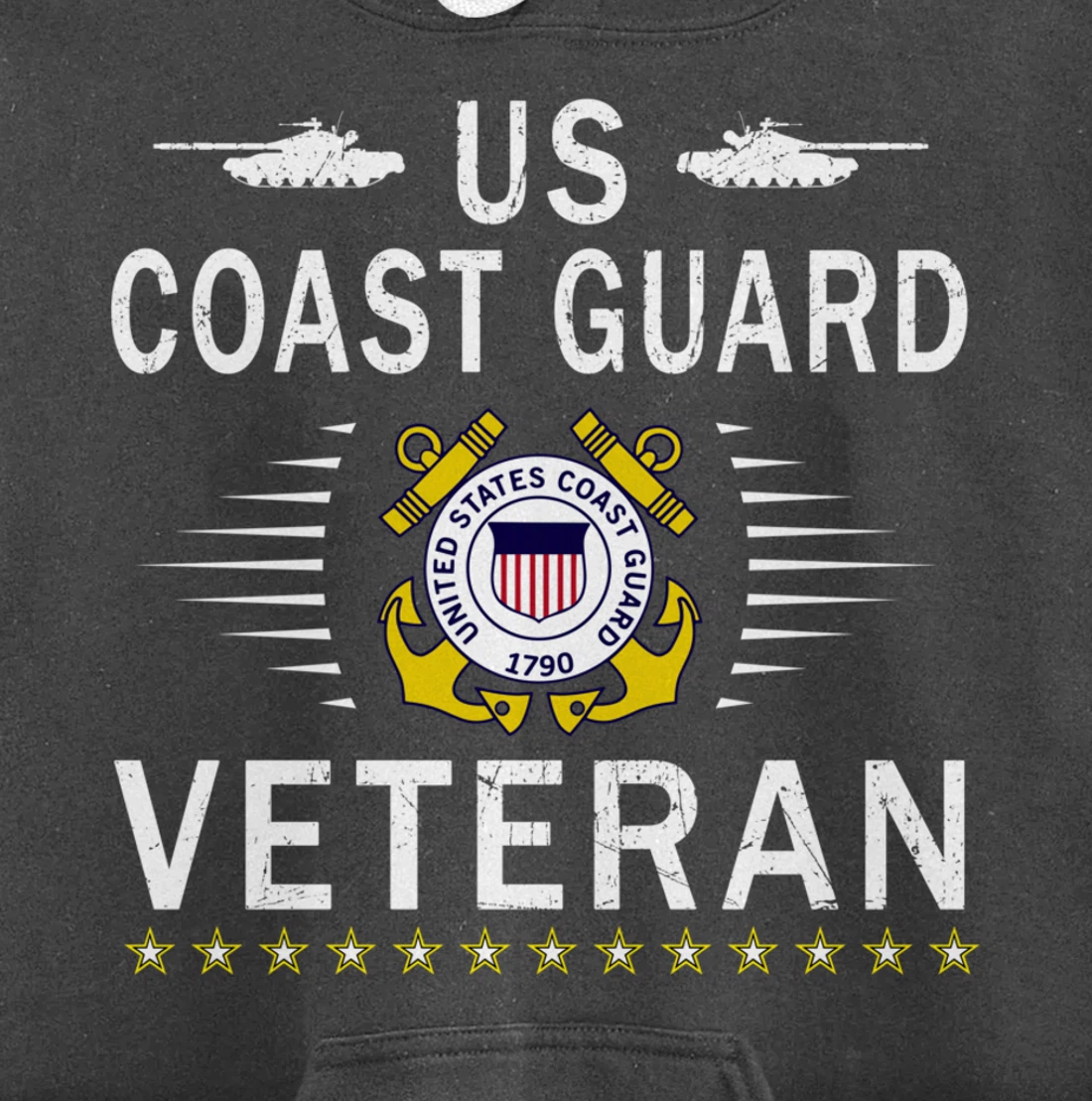Coast Guard Veterans Day Shirt-US Coast Guard Veteran Pride Pullover Hoodie