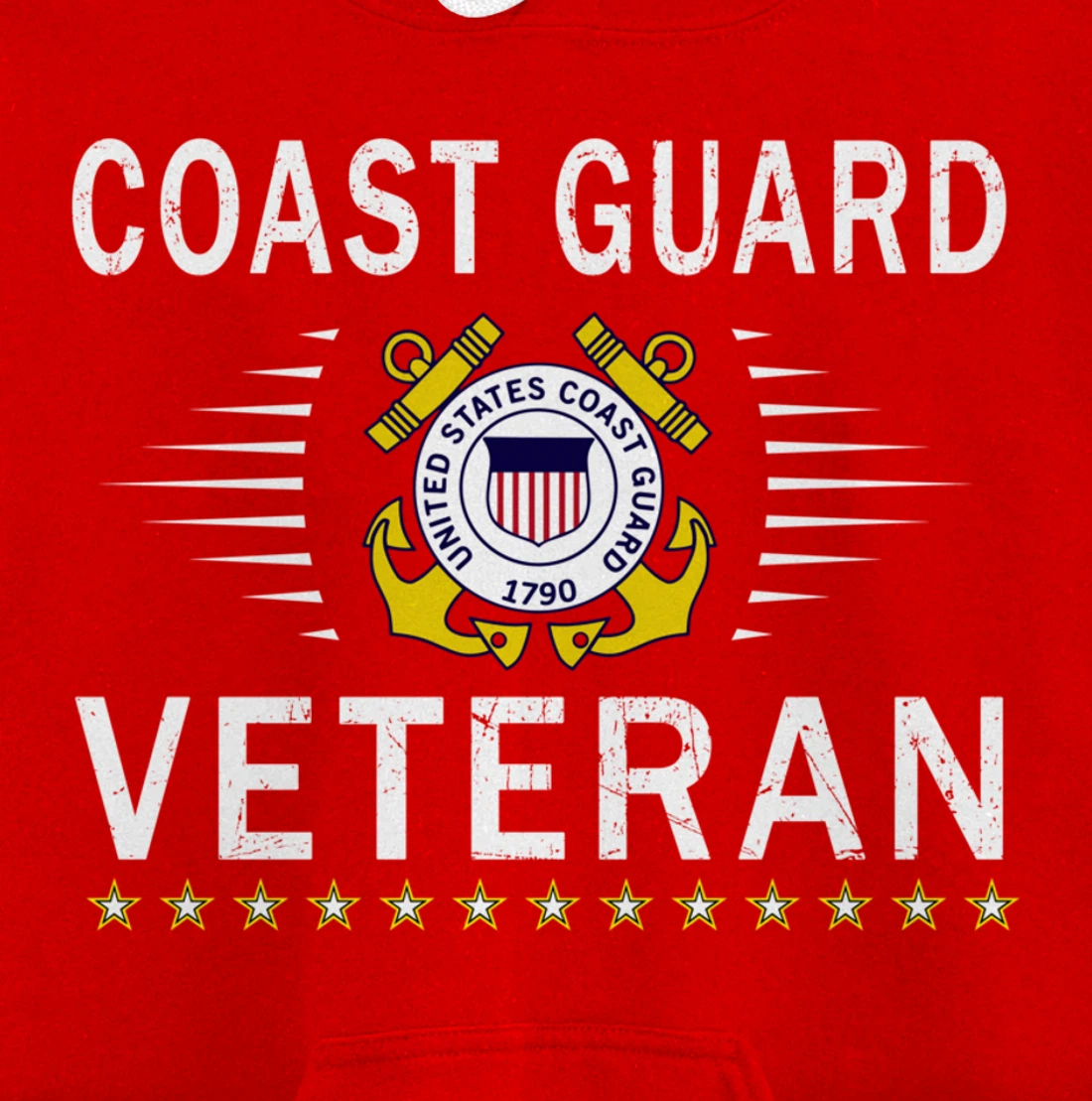 Coast Guard Veterans Day Shirt-US Coast Guard Veteran Pride Pullover Hoodie