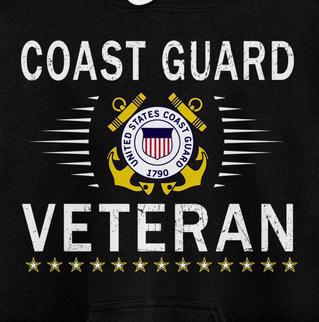 Coast Guard Veterans Day Shirt-US Coast Guard Veteran Pride Pullover Hoodie
