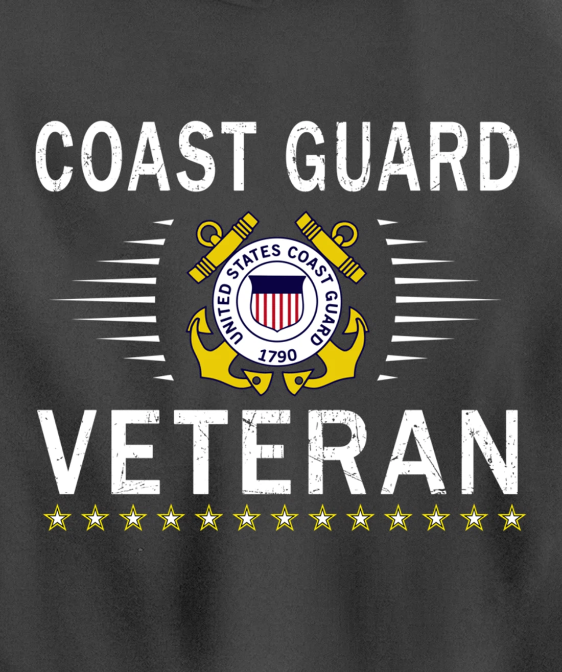 Coast Guard Veterans Day Shirt-US Coast Guard Veteran Pride Pullover Hoodie