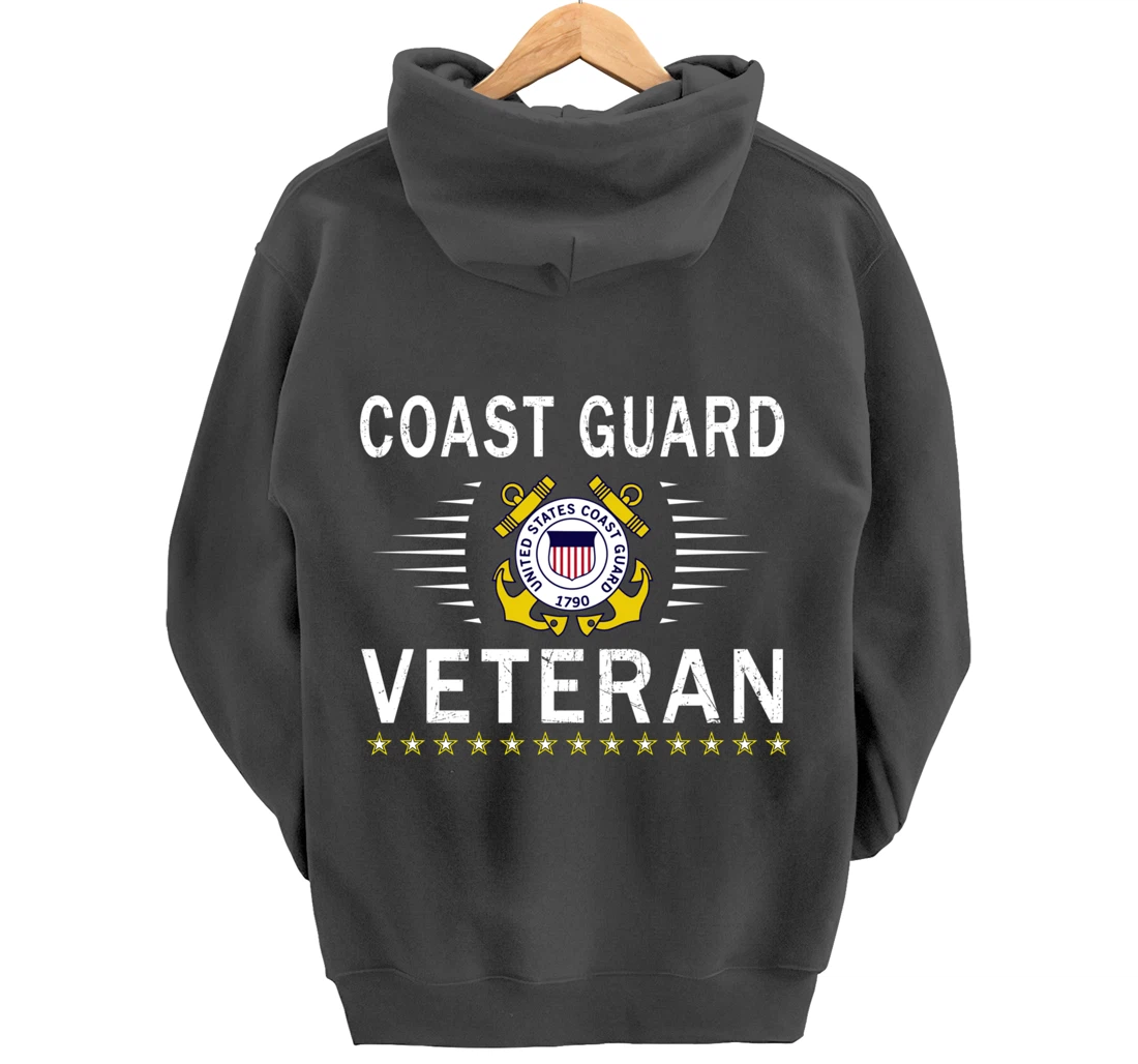 Coast Guard Veterans Day Shirt-US Coast Guard Veteran Pride Pullover Hoodie