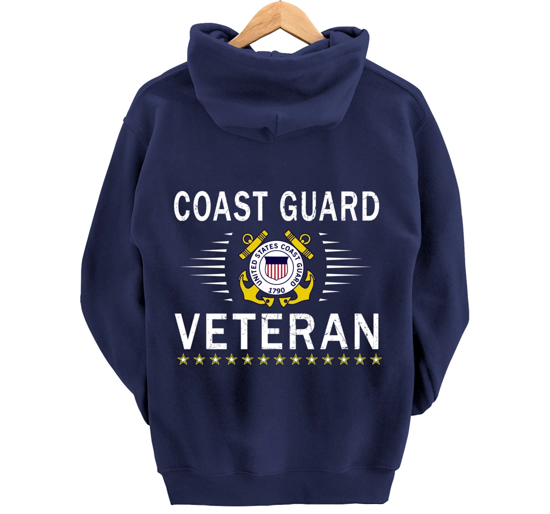 Coast Guard Veterans Day Shirt-US Coast Guard Veteran Pride Pullover Hoodie