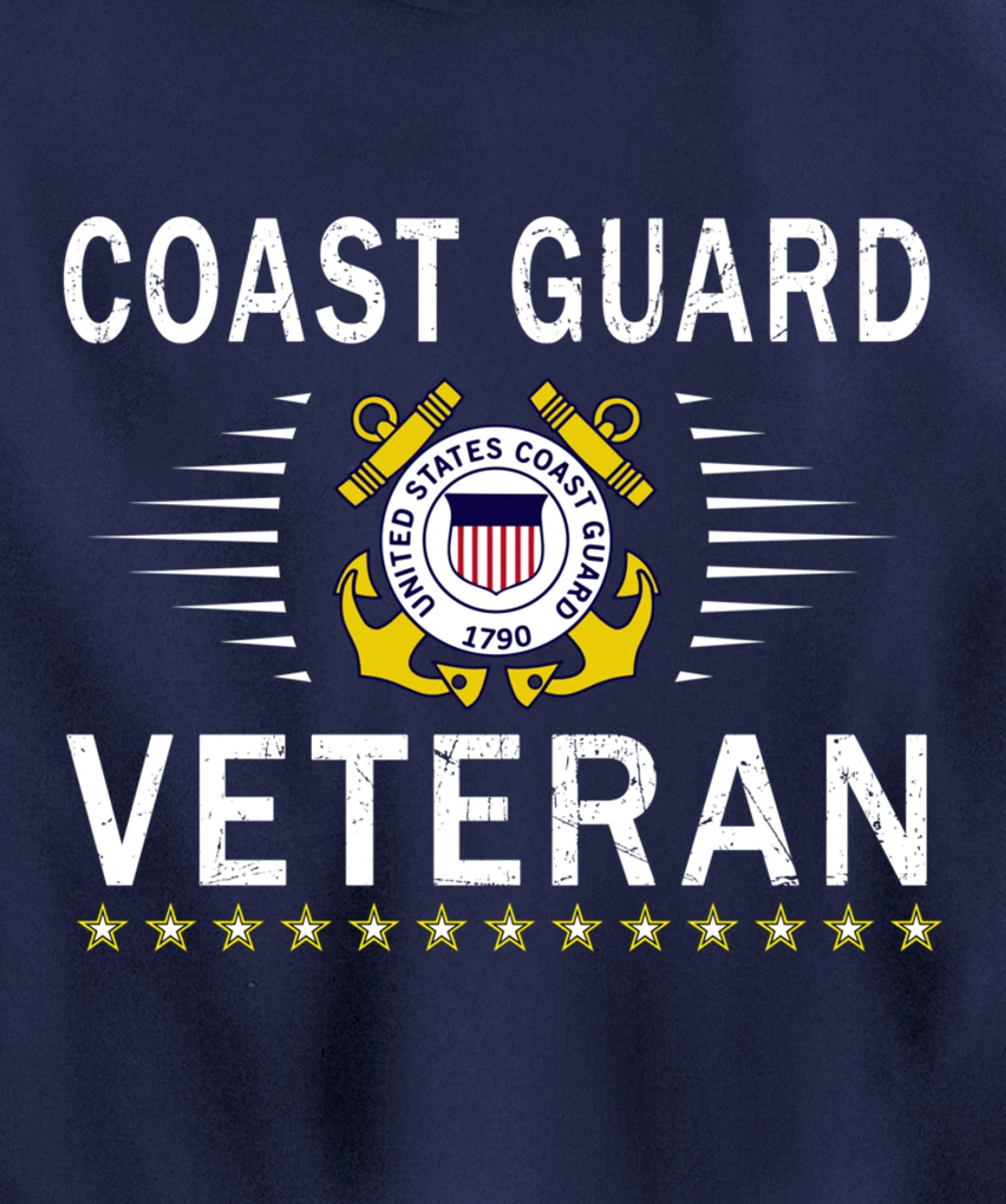 Coast Guard Veterans Day Shirt-US Coast Guard Veteran Pride Pullover Hoodie