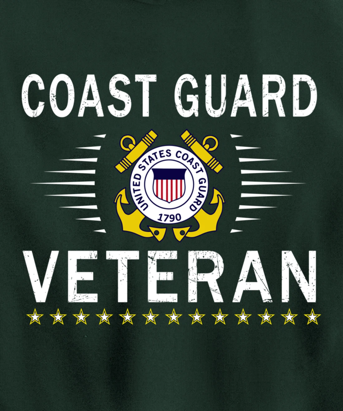 Coast Guard Veterans Day Shirt-US Coast Guard Veteran Pride Pullover Hoodie