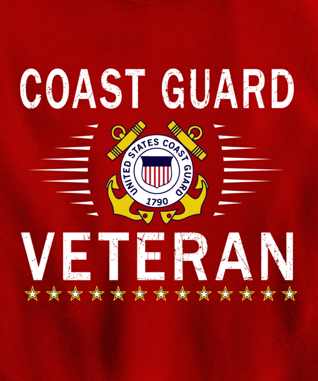 Coast Guard Veterans Day Shirt-US Coast Guard Veteran Pride Pullover Hoodie