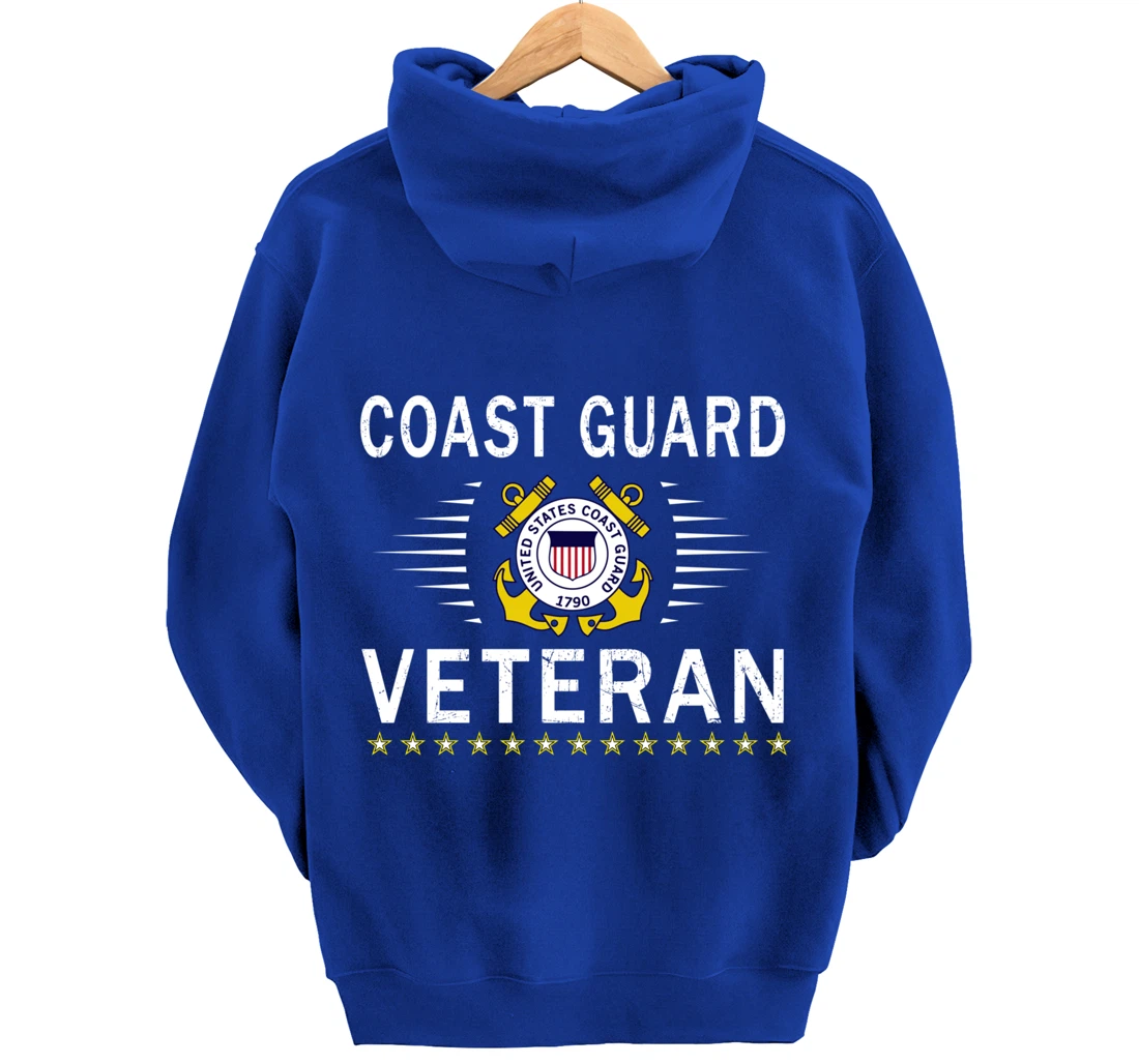Coast Guard Veterans Day Shirt-US Coast Guard Veteran Pride Pullover Hoodie