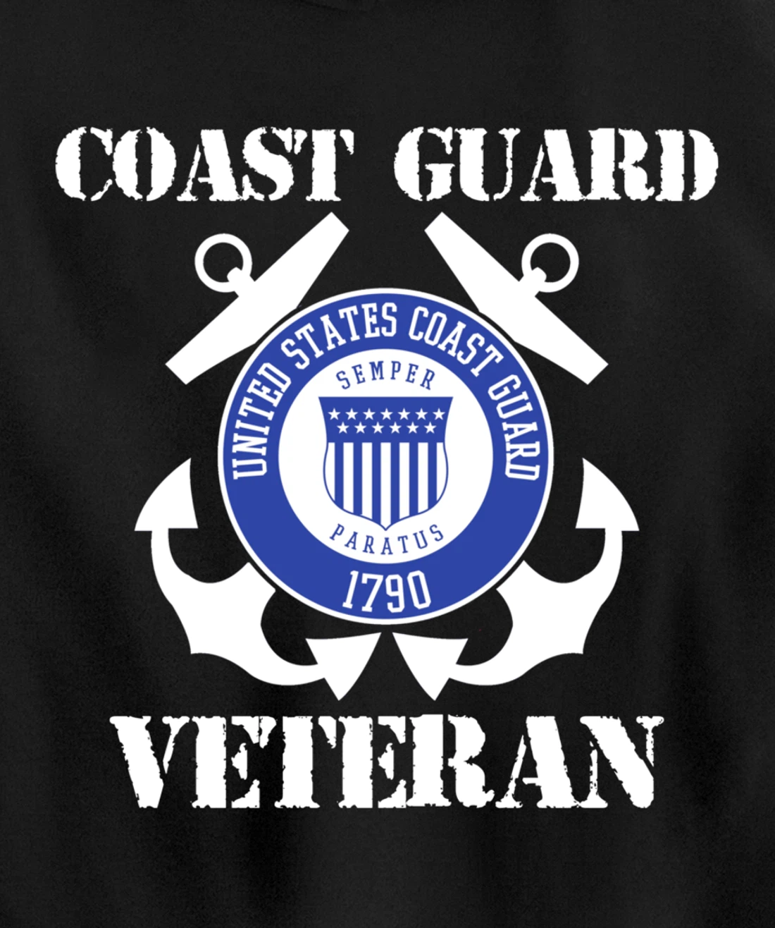Coast Guard Veteran Pullover Hoodie
