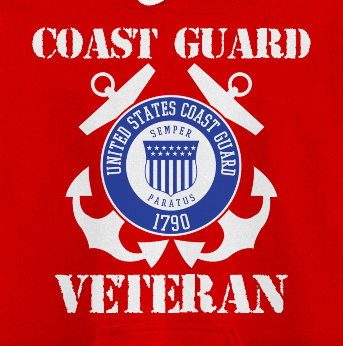 Coast Guard Veteran Pullover Hoodie