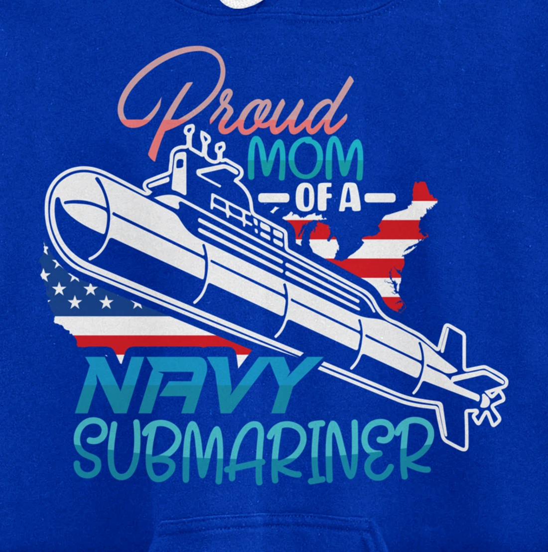 Submariner Submarines Veteran Proud Mom of a Navy Submariner Pullover Hoodie