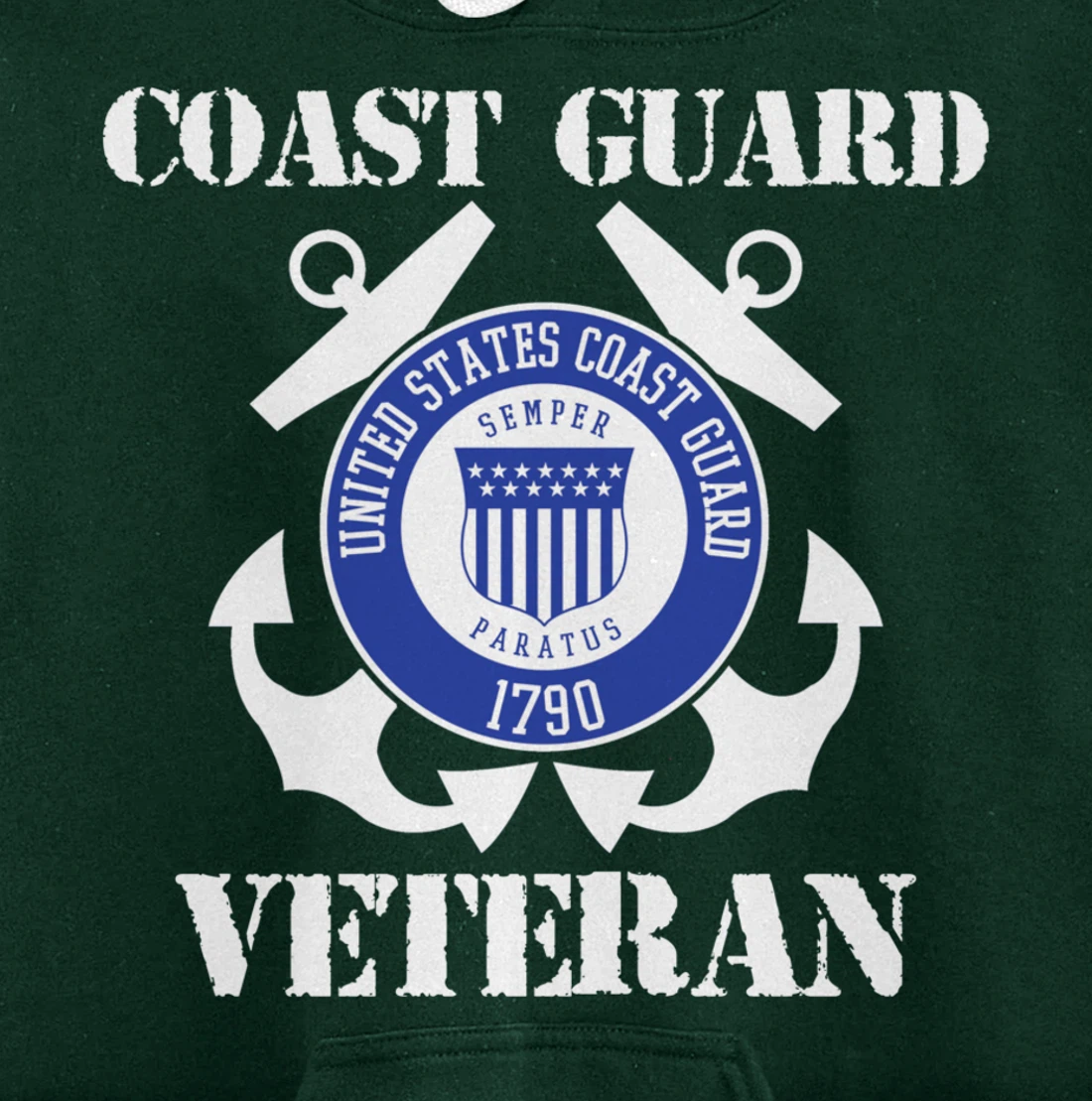 Coast Guard Veteran Pullover Hoodie