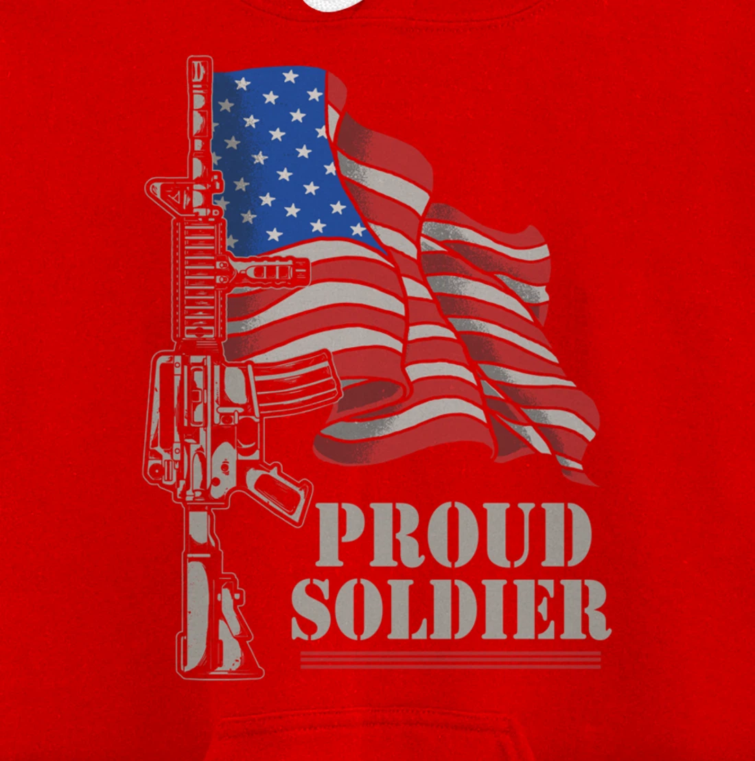 Freedom 4th Of July Proud Soldier Army Patriotic Veteran Pullover Hoodie