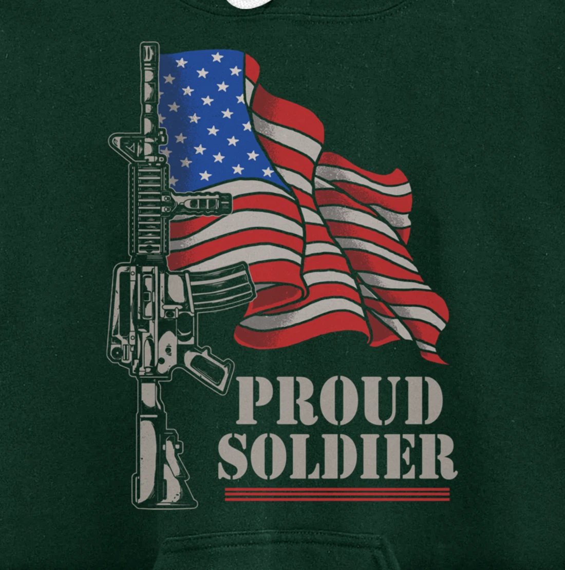 Freedom 4th Of July Proud Soldier Army Patriotic Veteran Pullover Hoodie