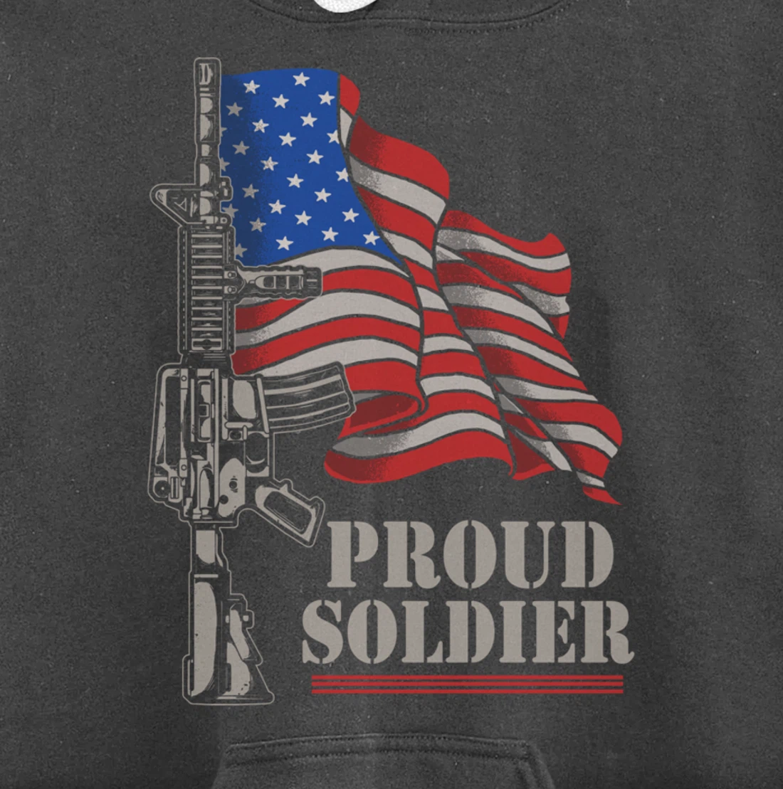 Freedom 4th Of July Proud Soldier Army Patriotic Veteran Pullover Hoodie