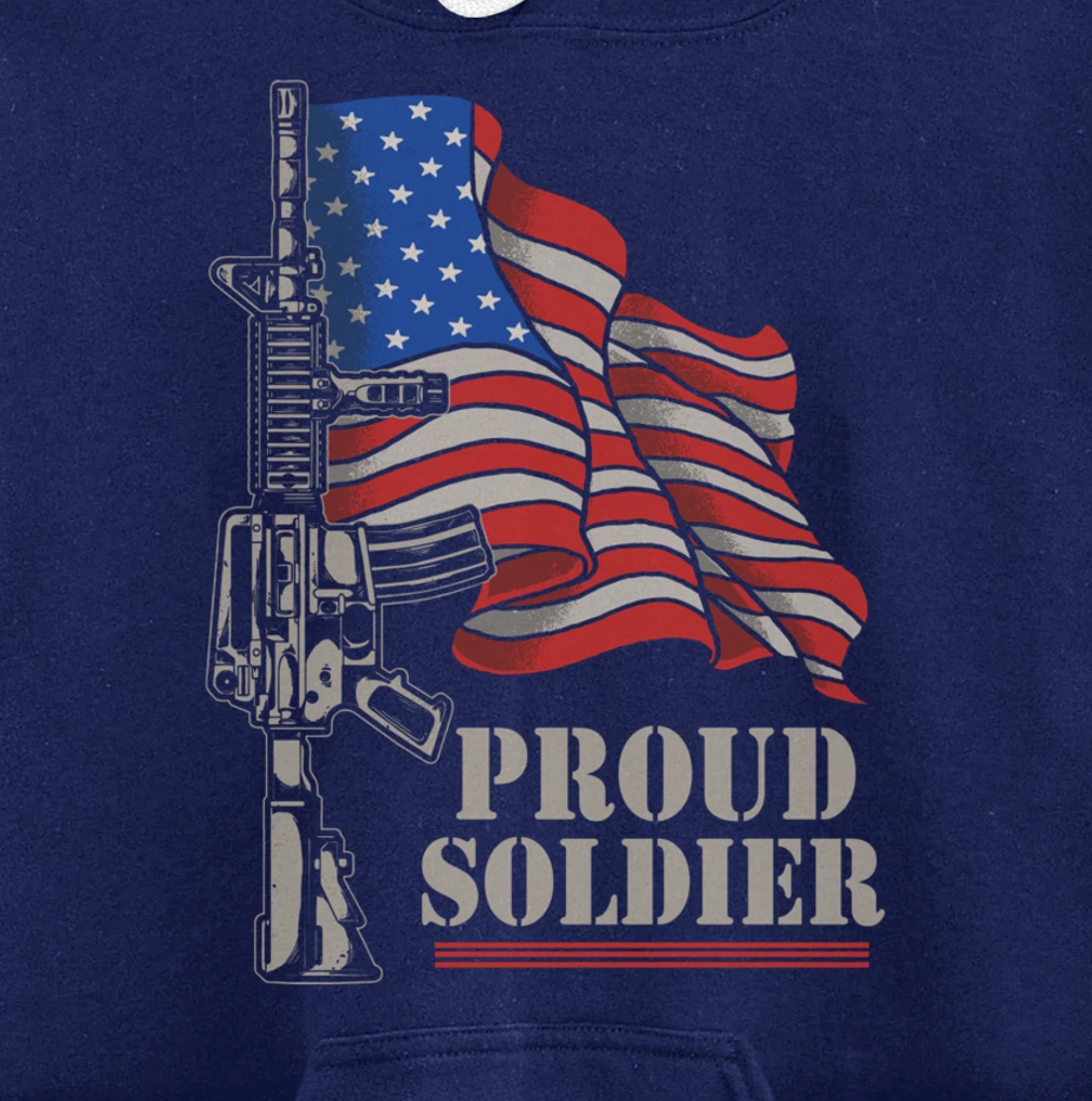 Freedom 4th Of July Proud Soldier Army Patriotic Veteran Pullover Hoodie