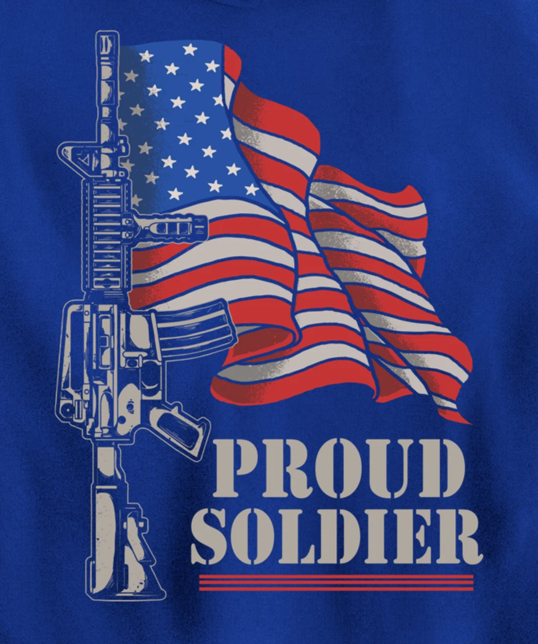 Freedom 4th Of July Proud Soldier Army Patriotic Veteran Pullover Hoodie