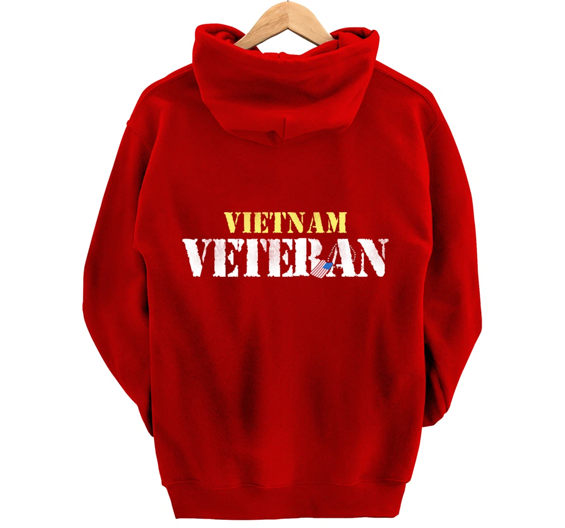 Vietnam Veteran US Flag Gift - Vietnam War Vet Pullover Hoodie